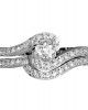 Delicate Bridal Diamond Ring Set