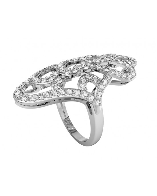 Diamond Valentines Cocktail ring