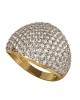 Diamond dome shape ring