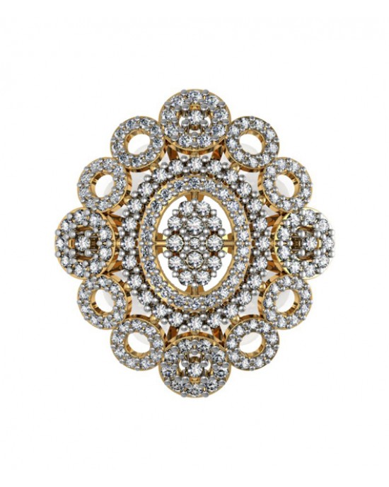 Buy Fida Wedding Gold Ethnic Stunning Kundan & Pearl Cocktail Ring For  Women Online