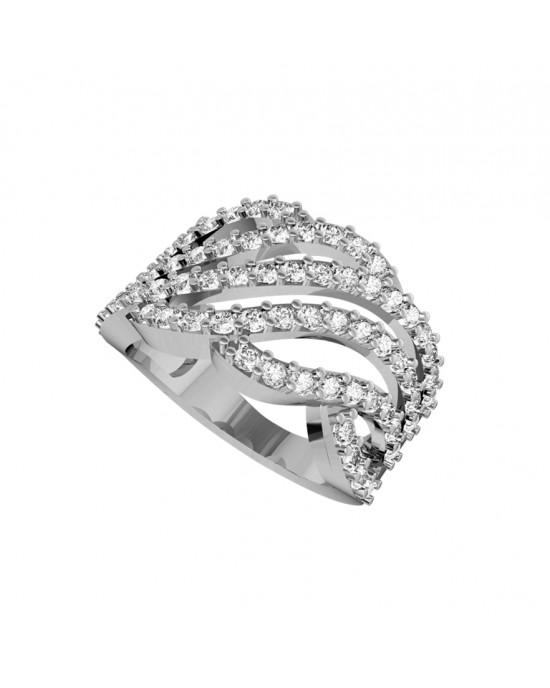 Enchanting Diamond Wideband ring