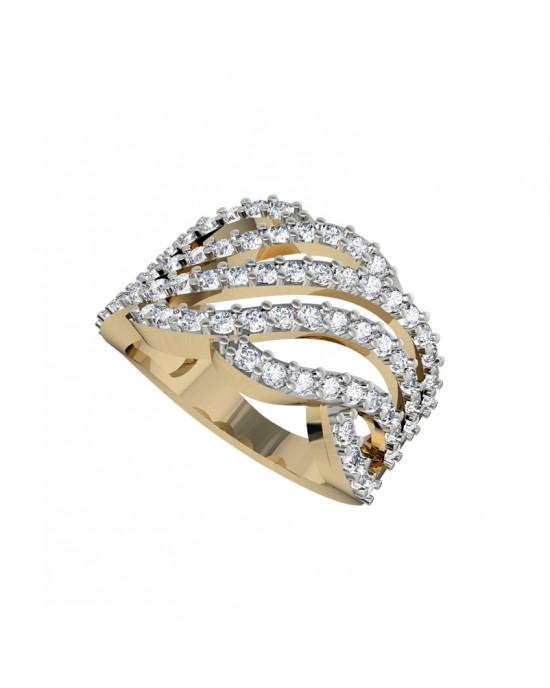 Enchanting Diamond Wideband ring