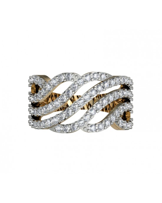 Enchanting Diamond Wideband ring