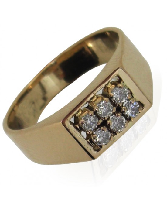 Gents Ring with Diamonds