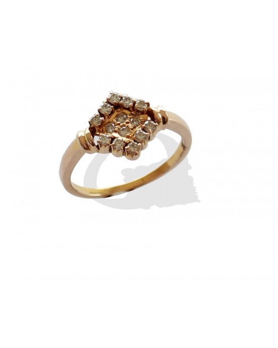 Gold Ring with Diamonds