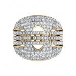 Magnificent Wide Diamond Ring