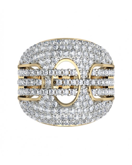 Magnificent Wide Diamond Ring