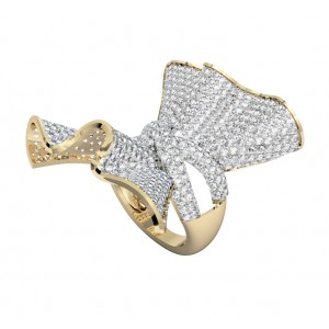 Penelope Diamond Cocktail ring in gold