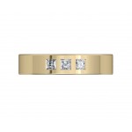 Chris Square Diamond Wedding Band