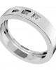 Chris Square Diamond Wedding Band