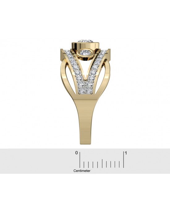 Aksaara Solitaire Diamond Engagement Ring