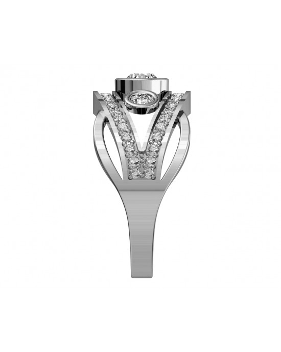 Aksaara Solitaire Diamond Engagement Ring