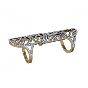 Exotic Diamond Full Finger Ring