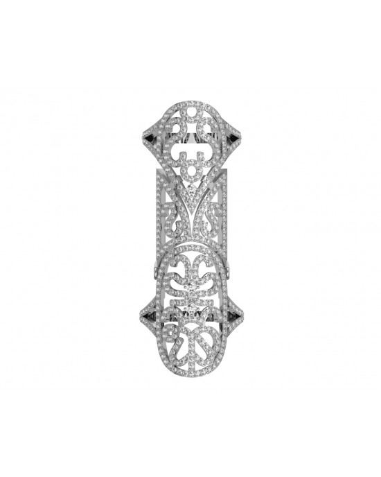 Exotic Diamond Full Finger Ring