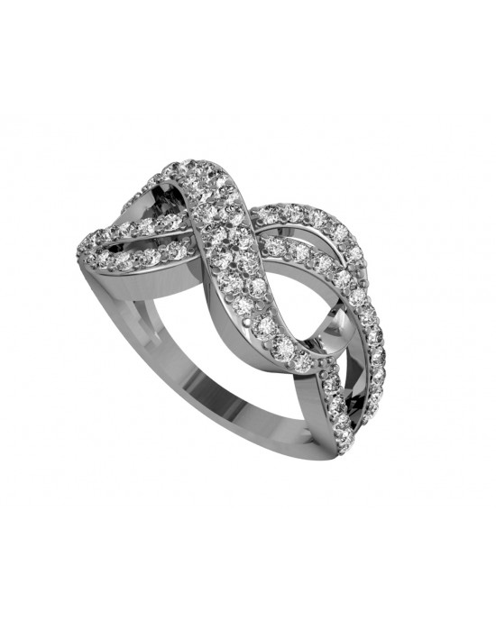 Plain Silver Infinity Ring (PS-RDR-575.) | Rananjay Exports