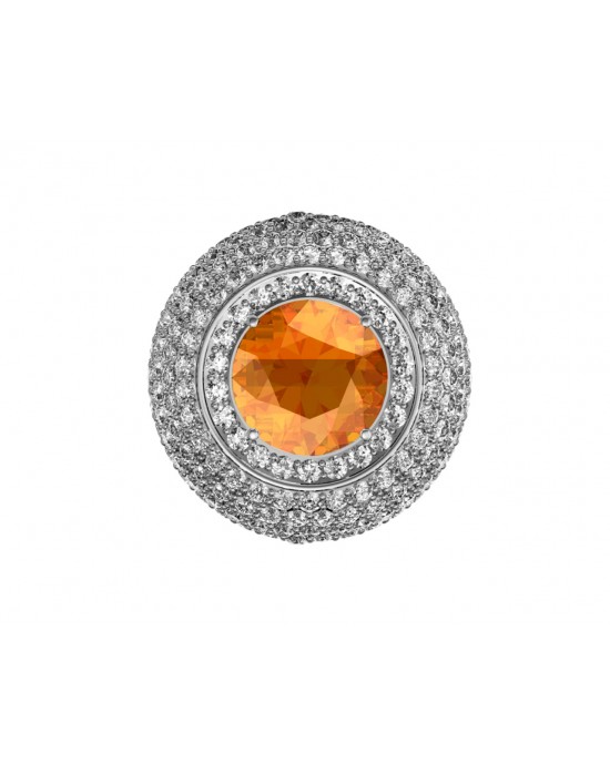 Amira Citrine & Diamond Cocktail Ring