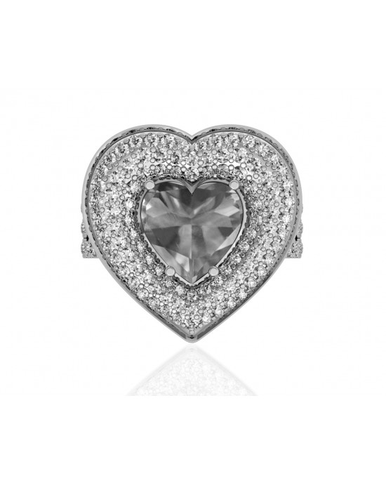 Juliet Golden Topaz Heart Ring