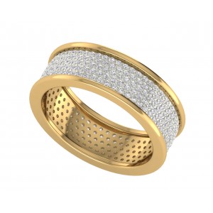 Divya Two Tone Diamond Band