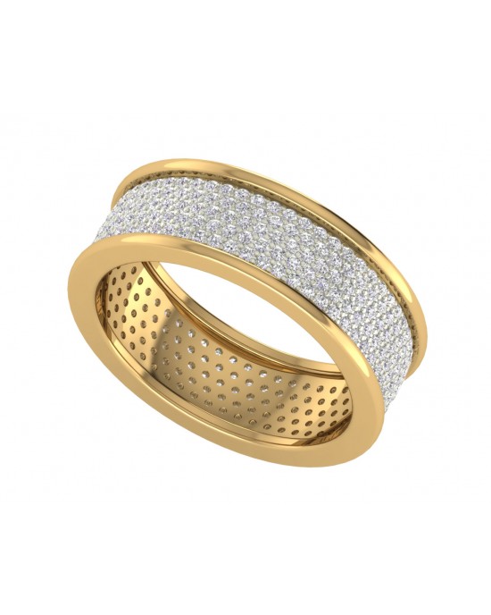 Divya Two Tone Diamond Band