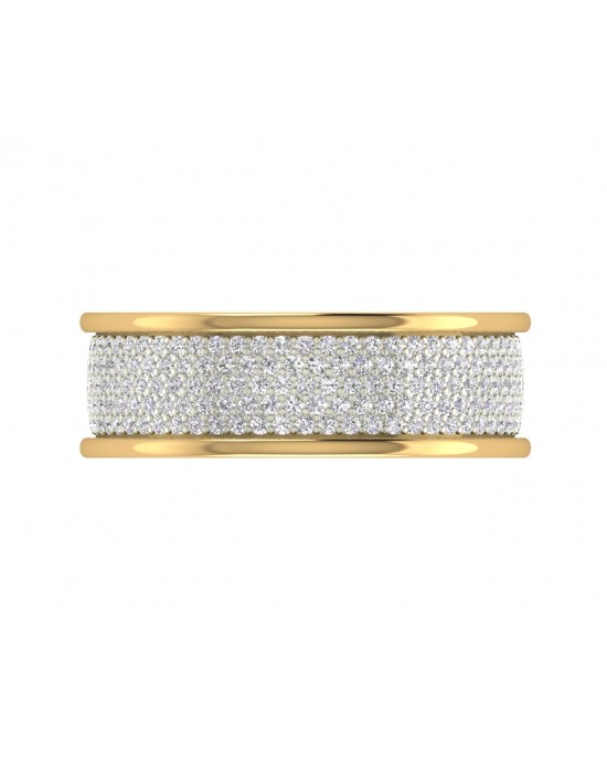 Divya Two Tone Diamond Band