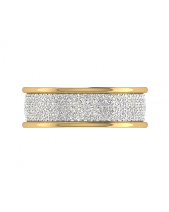 Divya Two Tone Diamond Band