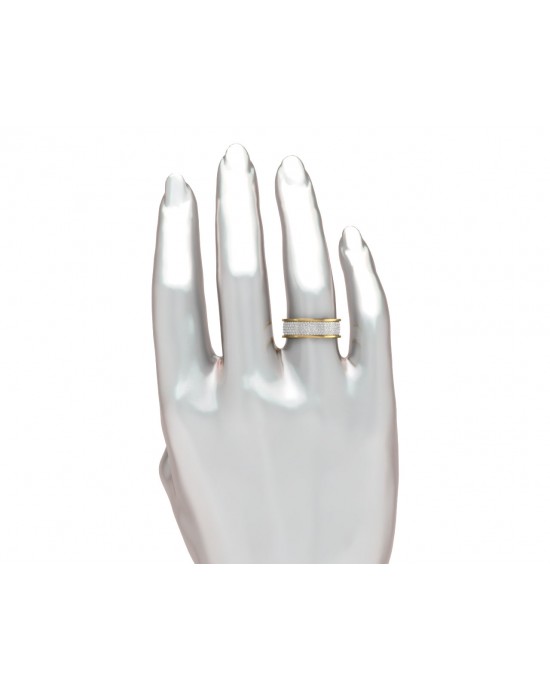 Divya Two Tone Diamond Band