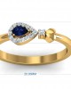 Buy Anchita Sapphire Ring in 14k hallmarked gold and studded with a Pear Shape Natural Sapphire and Diamonds
