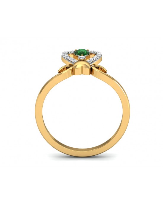 Ameena Emerald Diamond Ring