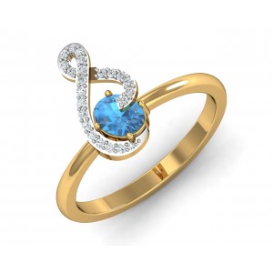 Adina Blue Topaz Ring