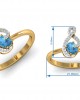 Adina Blue Topaz Ring