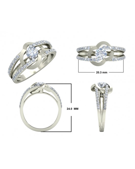 Araiya Solitaire Diamond Engagement Ring