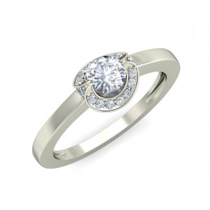 Angi Diamond Solitaire Engagement Ring