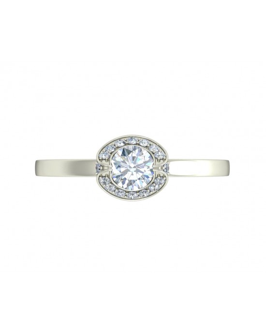 Angi Diamond Solitaire Engagement Ring