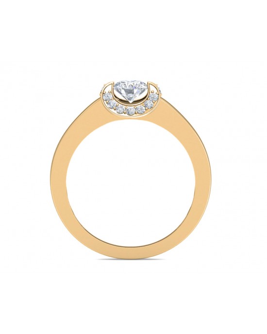 Angi Diamond Solitaire Engagement Ring