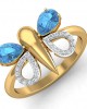 Asmara Blue Topaz & Diamond Ring