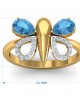 Asmara Blue Topaz & Diamond Ring