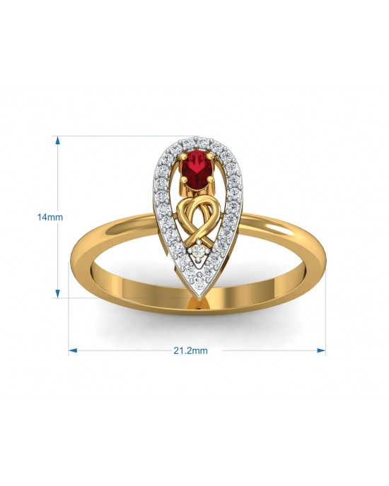 Ishani Ruby & Diamond Ring