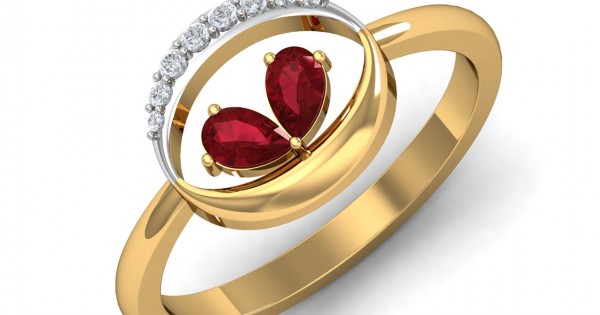 Buy Dainty Ruby Ring/ Oval Cut 6x4mm Ruby Engagement Ring/ Gorgeous Women's  Birthstone Ring/ Halo Floral Custom Bridal Ring/ Yellow Gold Ring Online in  India - Etsy