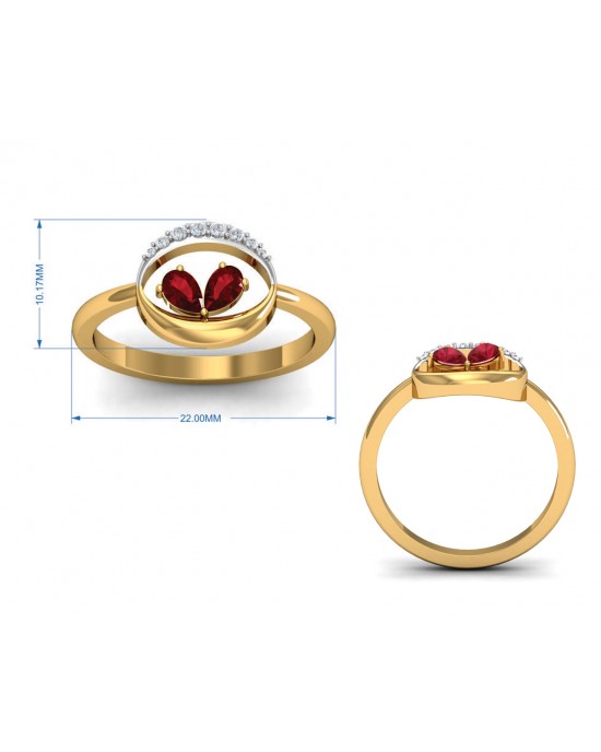 Chiti Ruby Diamond Ring