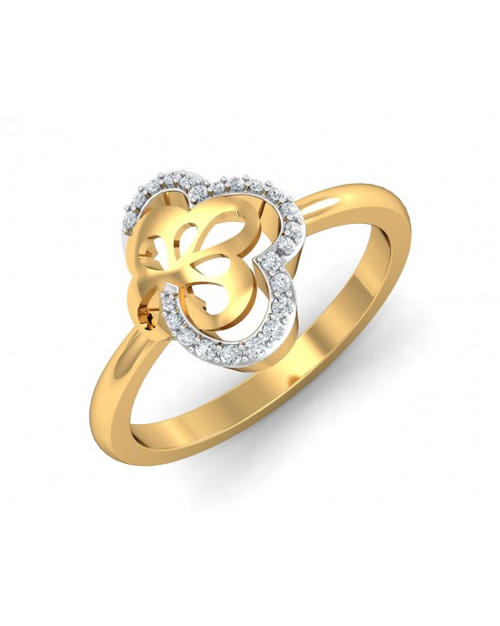 Resa Diamond Ring in Gold