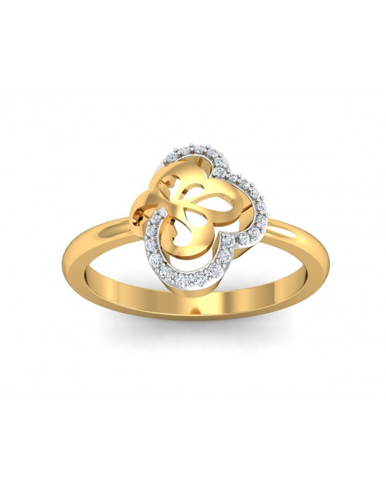 Resa Diamond Ring in Gold