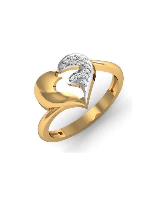 Pana Diamond Heart Ring