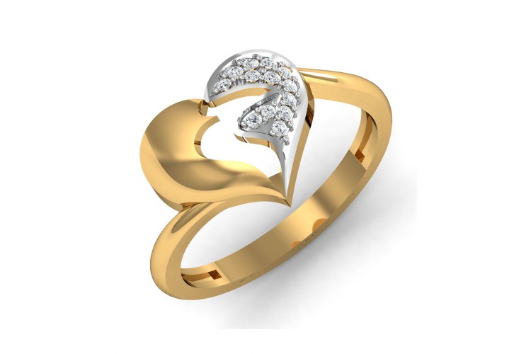 Buy Pana Diamond Heart Ring| Endear Jewellery