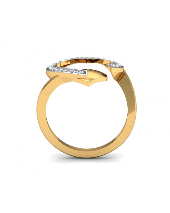 Fiona  Diamond Heart  Ring