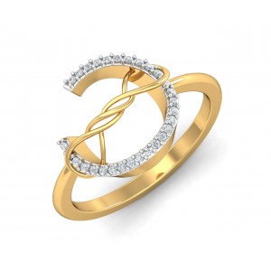 Tanya Diamond Ring in Gold