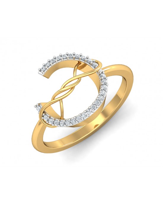 Tanya Diamond Ring in Gold