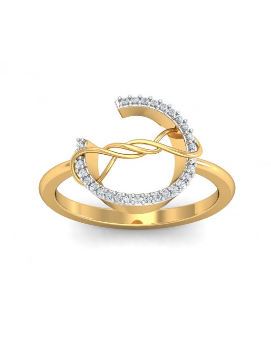 Tanya Diamond Ring in Gold