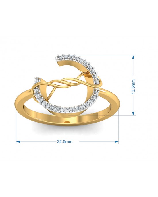 Tanya Diamond Ring in Gold