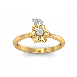 Flora diamond Ring in 14k Gold