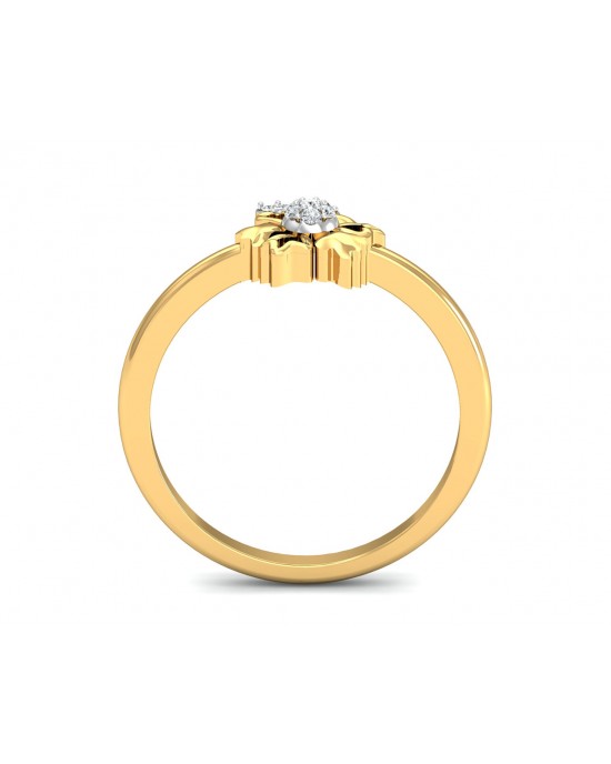 Flora diamond Ring in 14k Gold